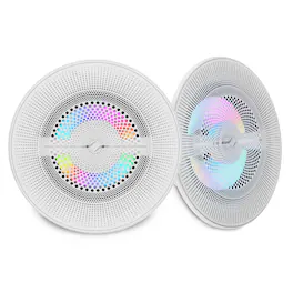 DS18 Audio - NXL 6.5" 2-way Coaxial Speaker with Built-in Driver and Grille (Pair), 150W RMS 4-Ohm - White