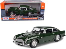 Aston Martin DB5 RHD (Right Hand Drive) "Timeless Legends" Series 1/24 Diecast Model Car by Motormax - Dark Green