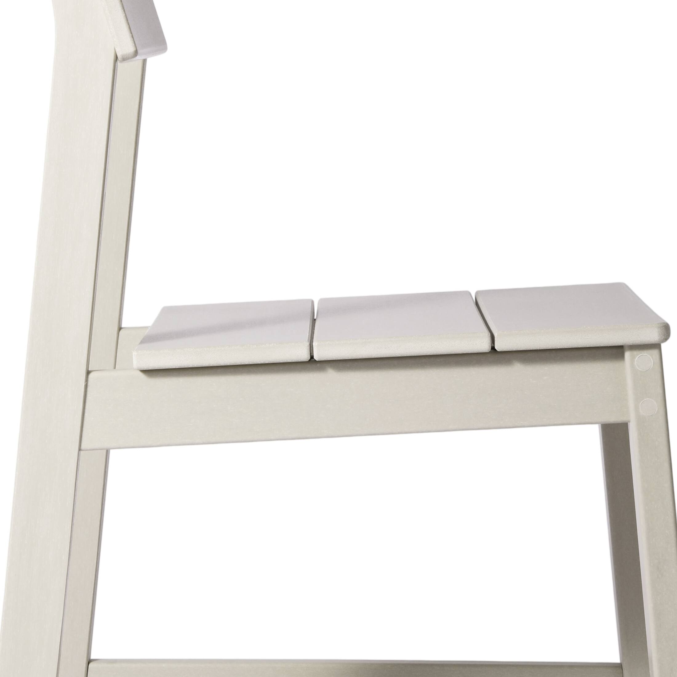 Alt View 4. WestinTrends - WestinTrends Paloma Modern HDPE Outdoor Armless Patio Dining Chairs (Set of 2) - Sand.