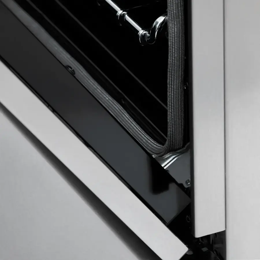 Alt View 5. ZLINE - ZLINE Autograph 48 in. Legacy Dual Fuel Range in Satin Steel & Gold Accents (RASZ-SN-48-G) - Stainless Steel.