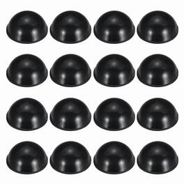 Unique Bargains - Rubber Speaker Isolation Feet, 0.63"x0.31" Anti-Vibration Pad with Adhesive for Turntable Subwoofer 16pcs - Black