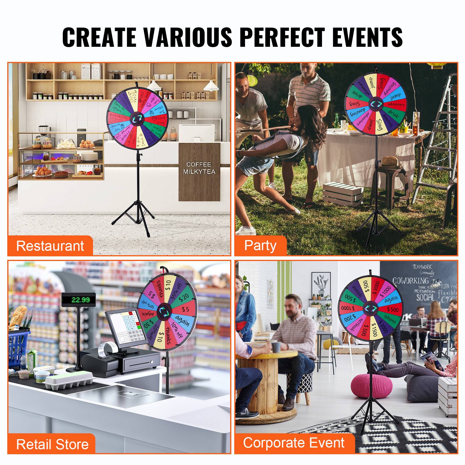 CREATE VARIOUS PERFECT EVENTS

1. Car F! W A C uvie Adctuturs j GuS dancig Ue jump GWS adventure drink afotetre Samp GWS inegvng COFFEE MILKYTEA wm Restaurant Party 22.99 thanks $10 $5 35 5 20 M Os $5 woeler C . DE 2 0 again 20ol $10 thanks aff EAMWORK Comrutly COWORKING iplnome $500 $3000 $1000 MOTNATION Toter e flexible TURN T 500 ~ SOCIAL S 1000 S 5 500 200 5 ipisons O netbook ~ 5 200 1500 00025 Retail Store Corporate Event