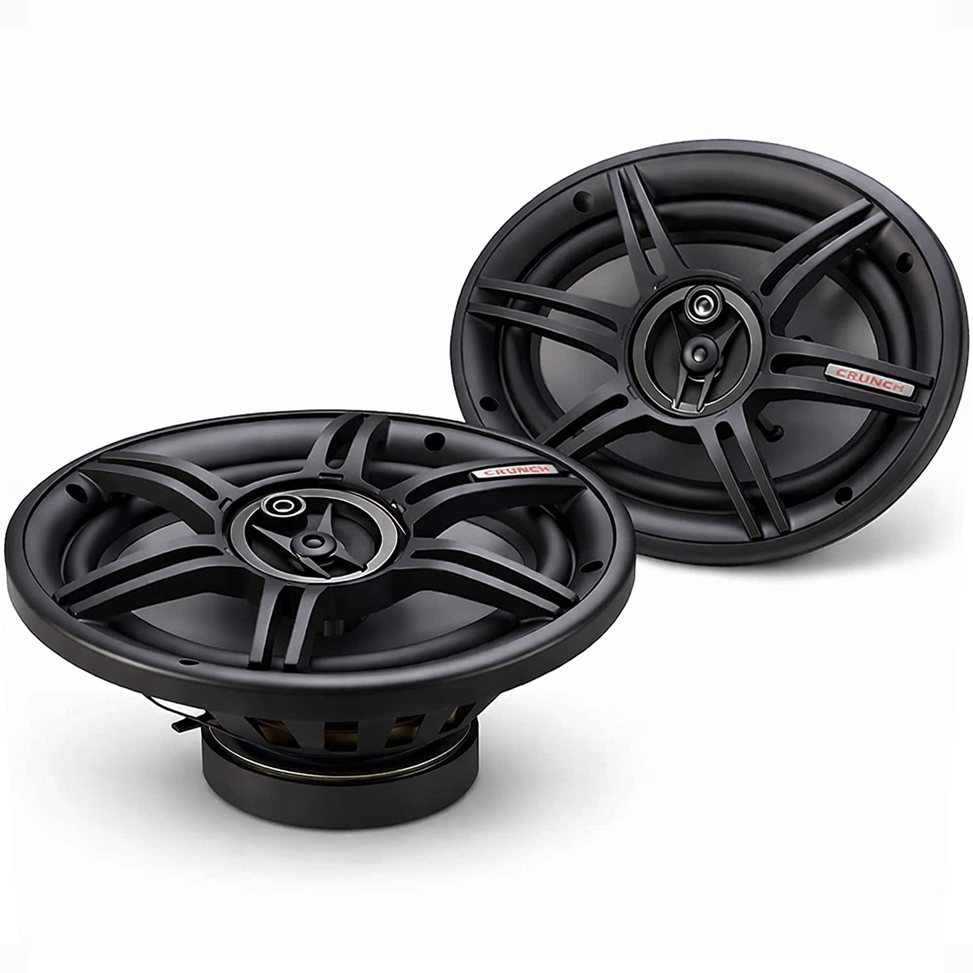 Crunch - 400 Watts 6 x 9 Inches 3-Way 4-Ohm Coaxial CS Speakers, CS-693 - Black