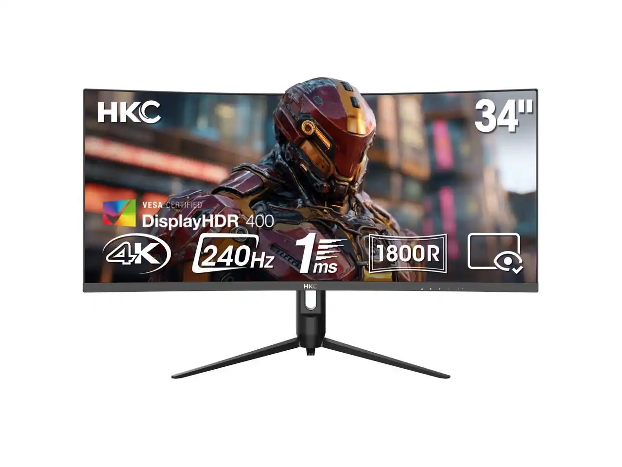 KC 34" VESA CERTIFIED DisplayHDR 400 4K 240Hz 1ms 1800R
