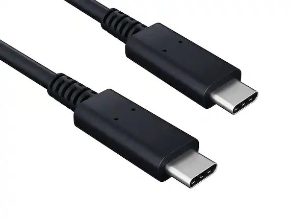 Front. Cable Leader - USB 3.2 Gen 2 USB-C to USB-C Cable, 10Gbps 4K Video 60W PD for Laptop, Tablet, External SSD - Black.