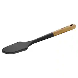 Staub - Silicone with Wood Handle Cooking Utensil, Spatula - Matte Black