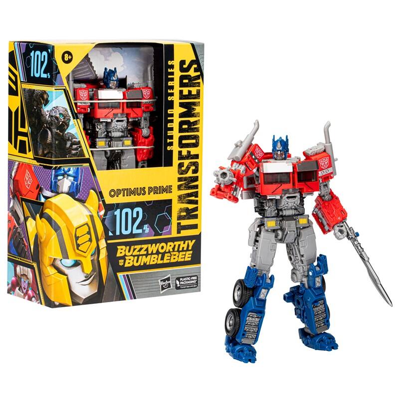 102. 8+ SERIES - TRANSFORMERS OPTIMUS PRIME 102  
BUZZWORTHY BUMBLEBEE  
PLASTIC-FREE PACKAGING
