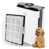 Front. Turonic - PH950 Air Purifier and Humidifier Combo for Large Rooms – HEPA, UV, Ionizer, PM2.5 Sensor, Cold Catalyst, for Home - White.