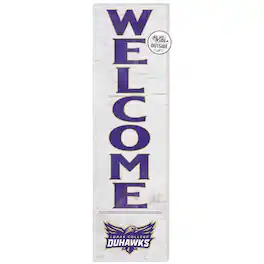 Jardine - Loras College Duhawks 10'' x 35'' Indoor/Outdoor Welcome Sign - White