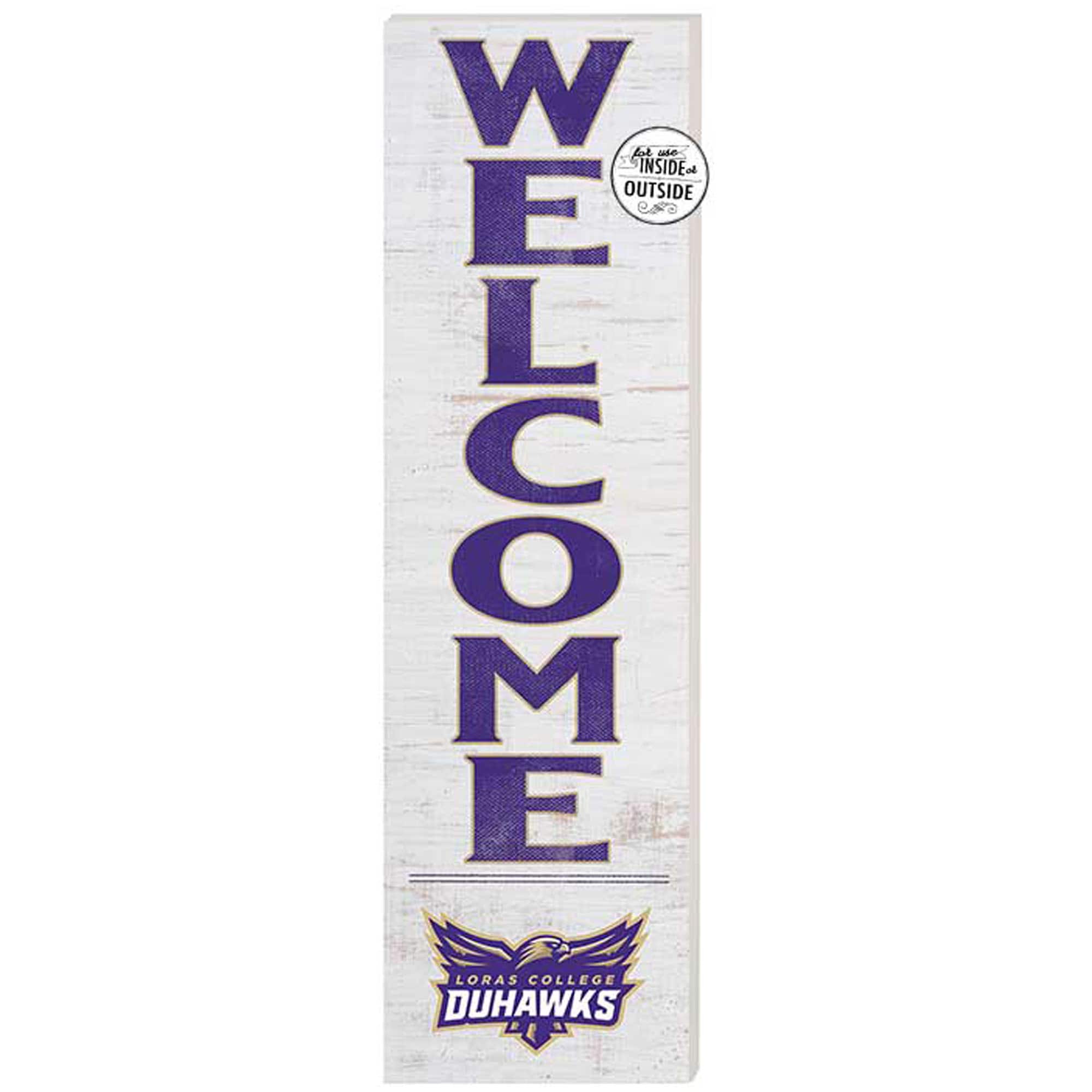 Loras College Duhawks 10'' x 35'' Indoor/Outdoor Welcome Sign