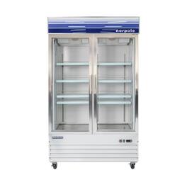 Magic Chef - Commercial 29 cu. ft. 2-Sliding Glass Door Refrigerator - White