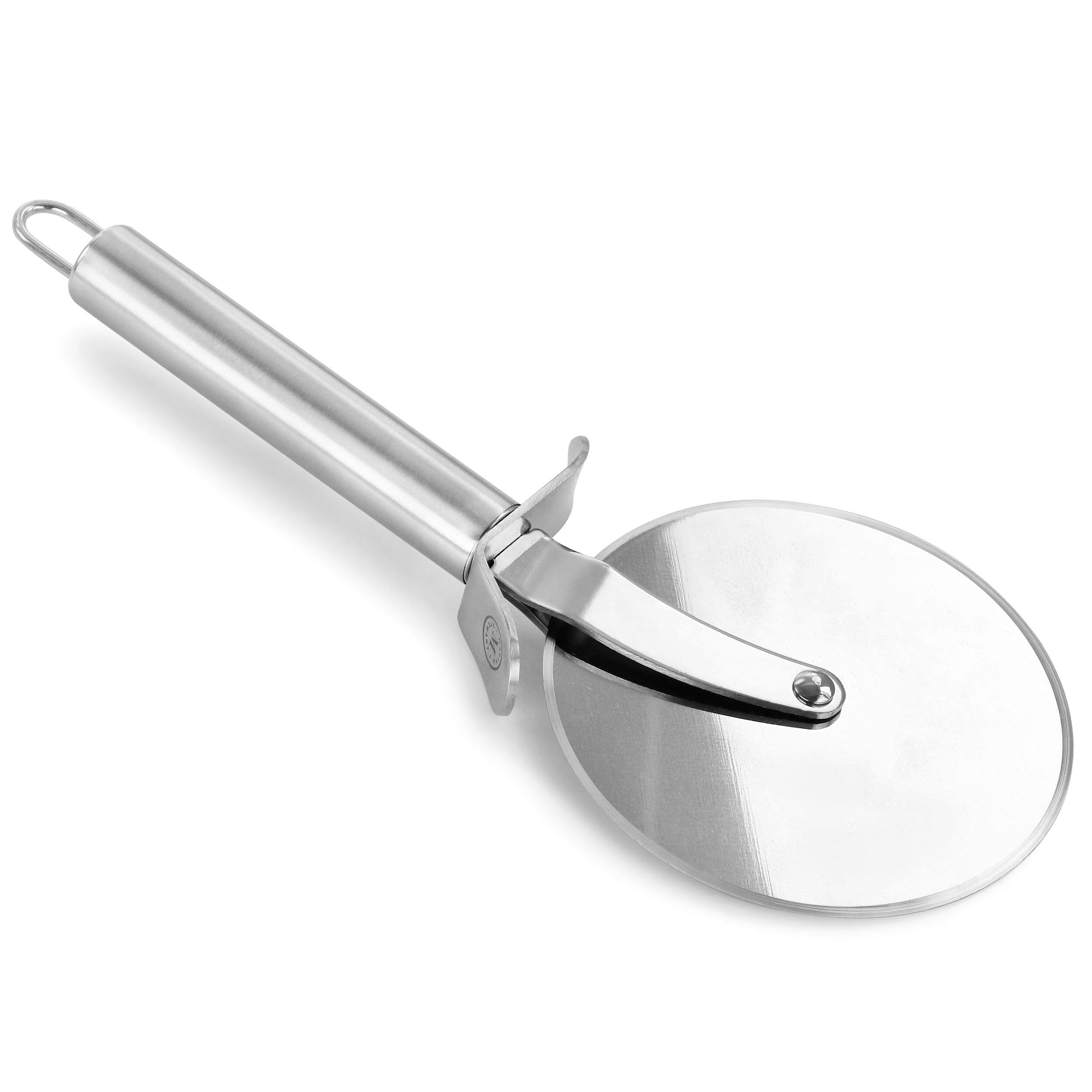 Alt View 1. Martha Stewart - Martha Stewart Stainless Steel 4in Pizza Cutter Kitchen Utensil - Silver.
