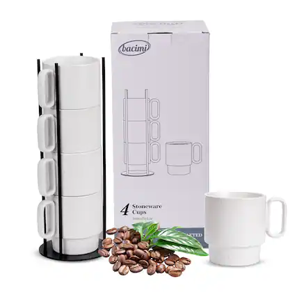 Bacimi Stoneware 4 Cups 350ml/13.5 oz