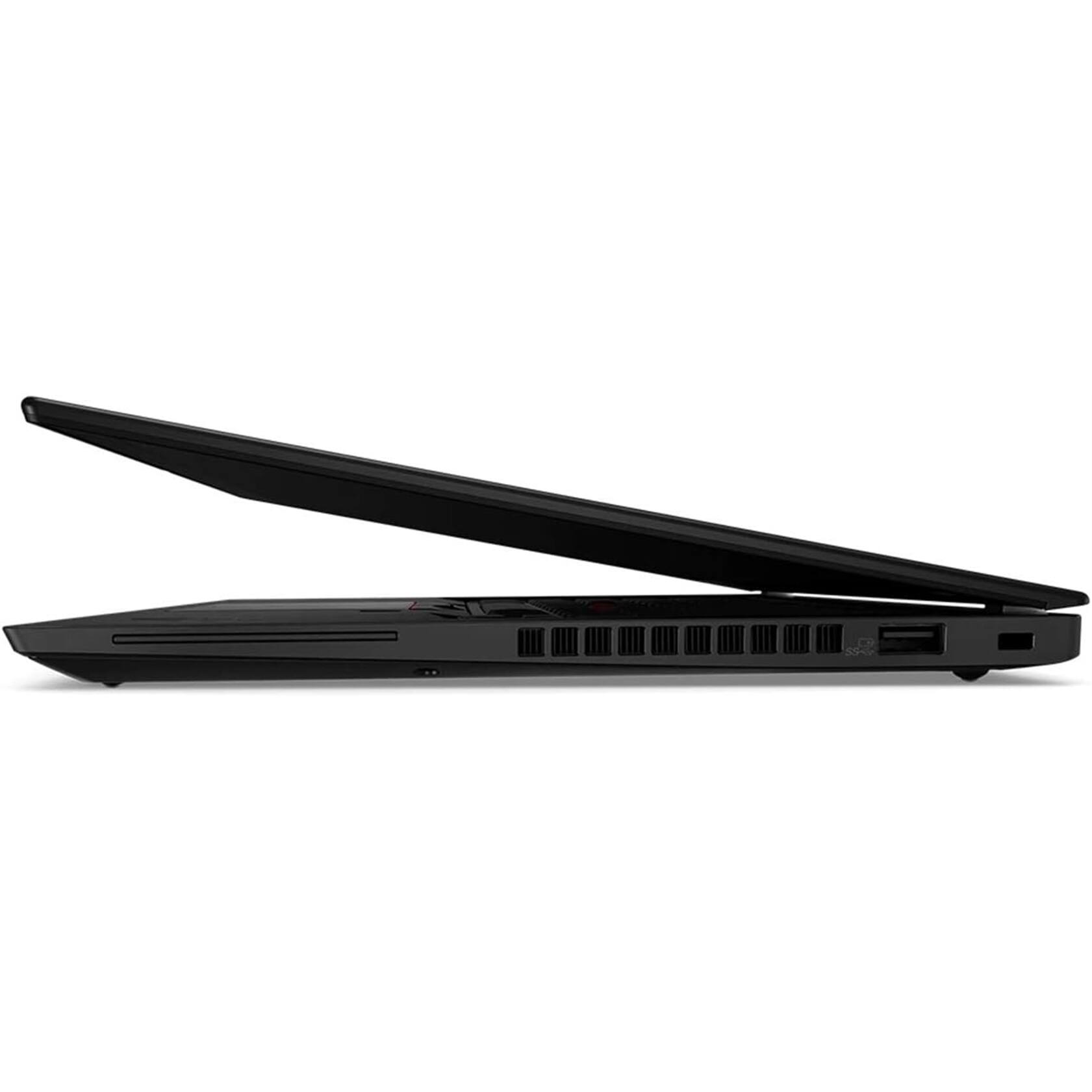 Left. Lenovo - ThinkPad X13 Gen 1 - i5-10310U, 16GB, 512GB SSD, 13.3" Touch, Windows 11 Pro - Black.