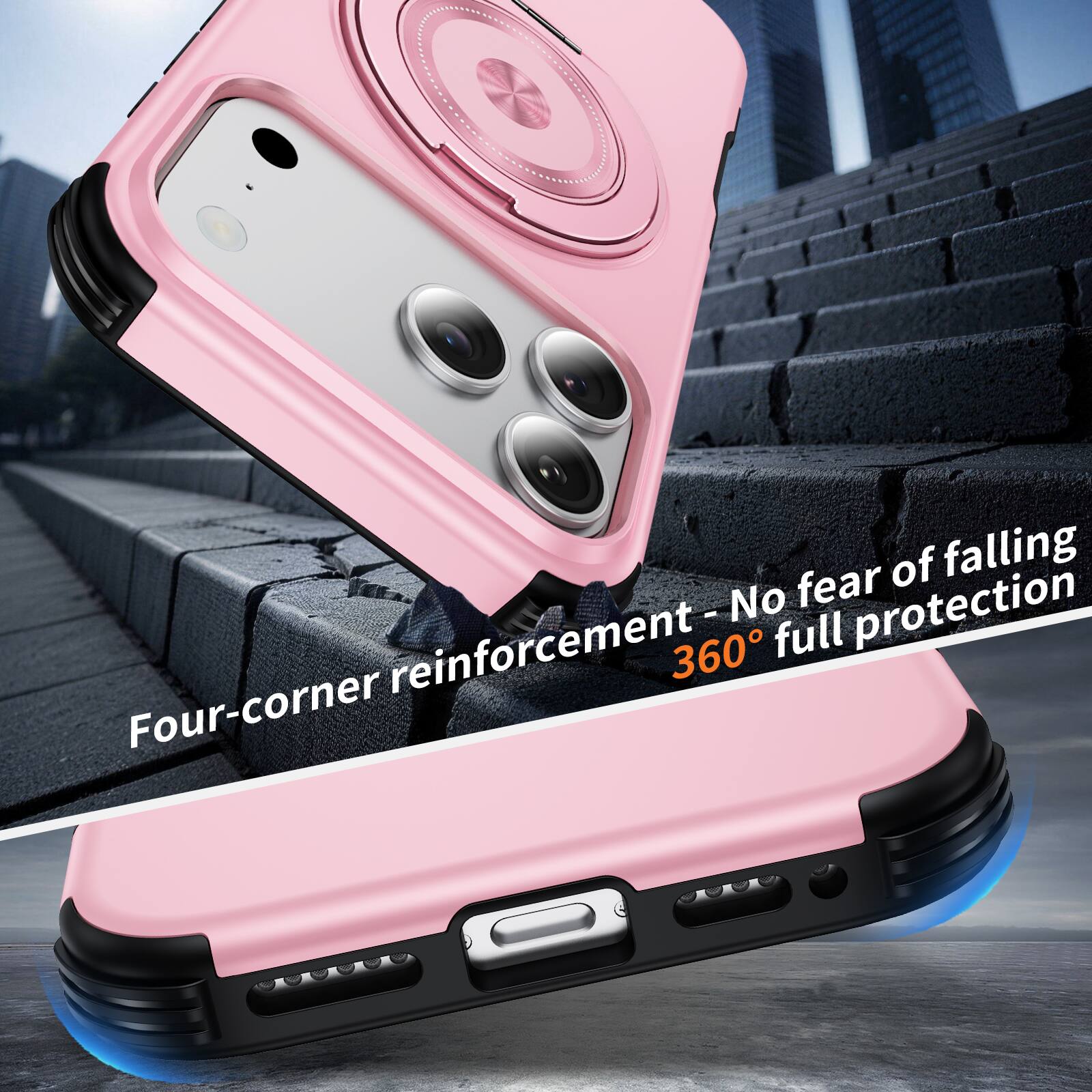 Four-corner reinforcement - No fear of falling 360° full protection