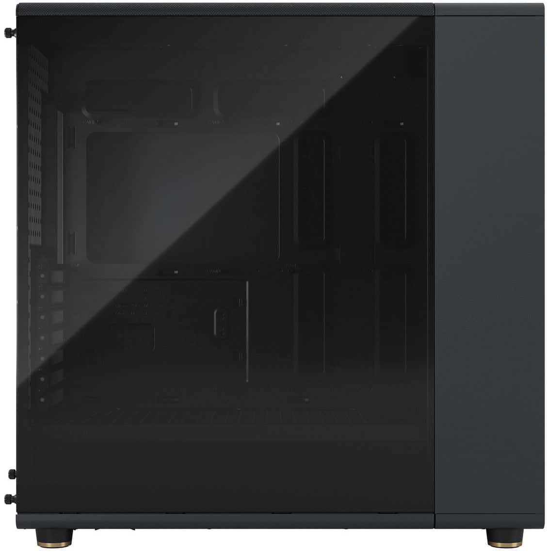 Alt View 11. Fractal Design - North XL Charcoal Black Chassis with Walnut Front and Dark Tinted G Side Panel Mid-Tower PC Case - Black.