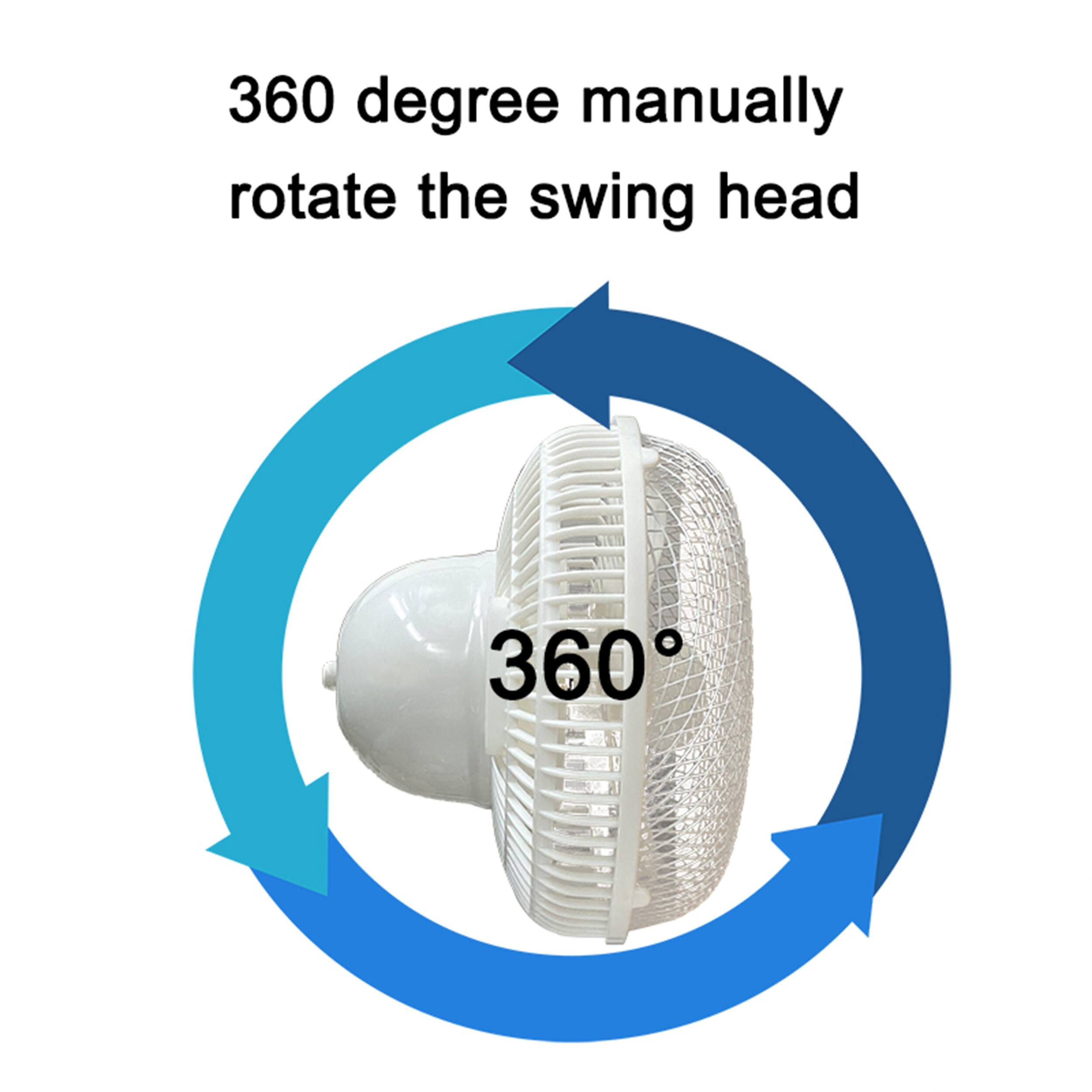 360 degree manually rotate the swing head 360