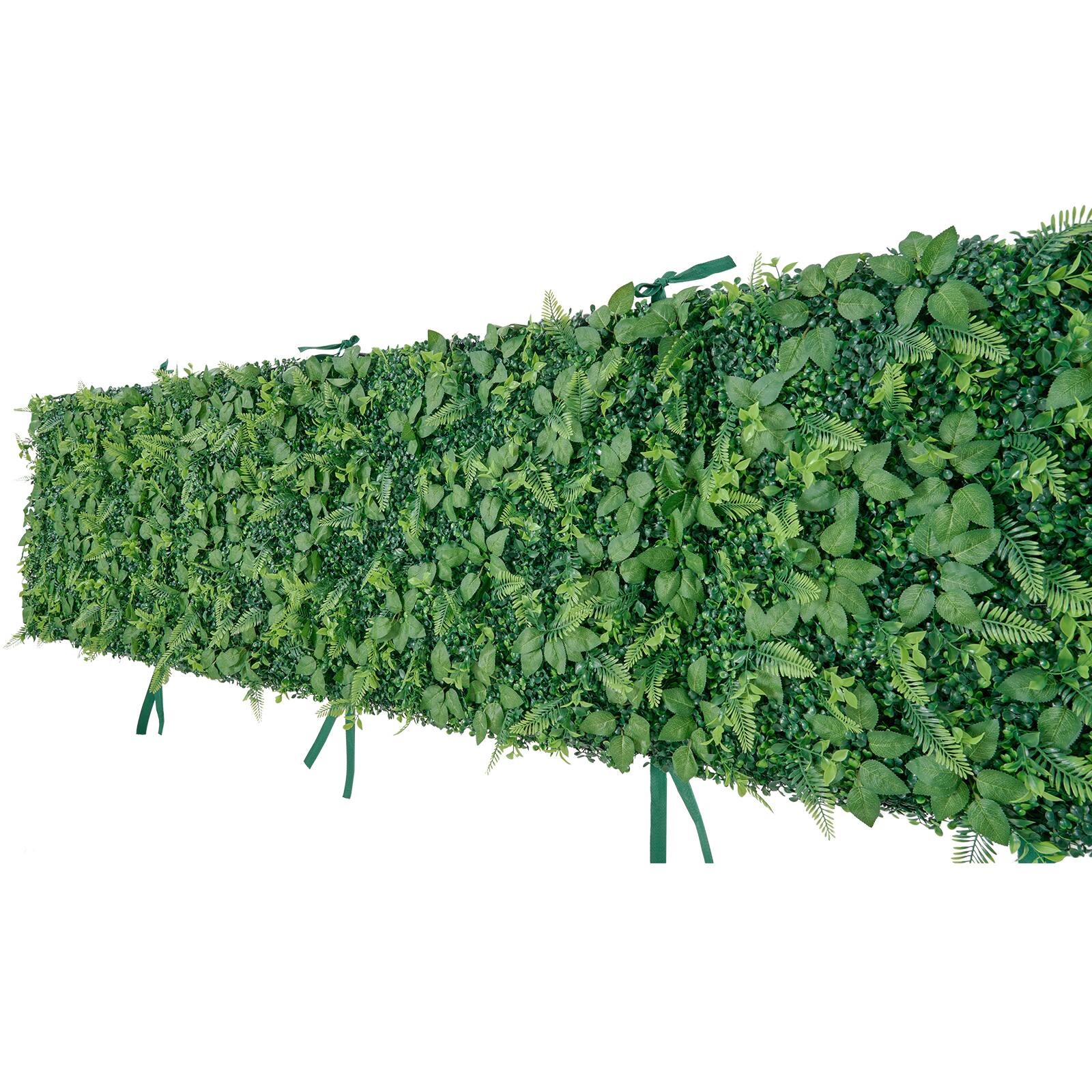 Alt View 5. VEVOR - Artificial Plant Wall, 4 PCS, Each Panel 2 x 8 ft Artificial Boxwood Panels, Sun Protection Greenery Backdrop Privacy - Green.