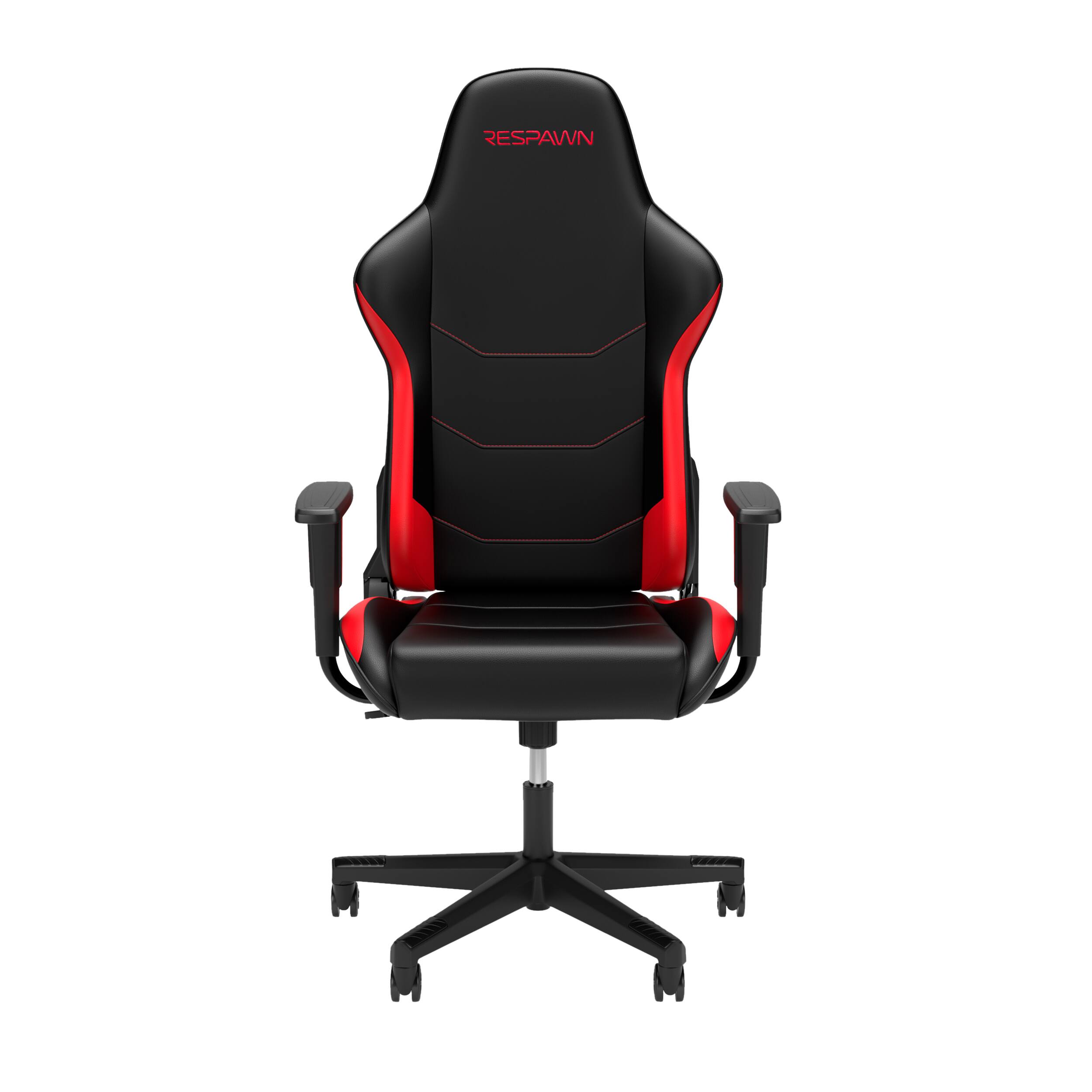 Front. Respawn Products - RESPAWN 110 Ergonomic Gaming Chair - Racing Style High Back PC Computer Desk Office Chair - Red - Red.