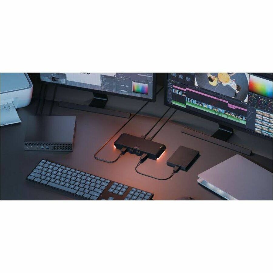 Alt View 5. Aten Technology - ATEN Essential 2 x 4 USB 2.0 Sharing Switch - USB Type A - 60 MB/s - Workstation, Desktop, Notebook, Keyboard, Mouse - Unknown.