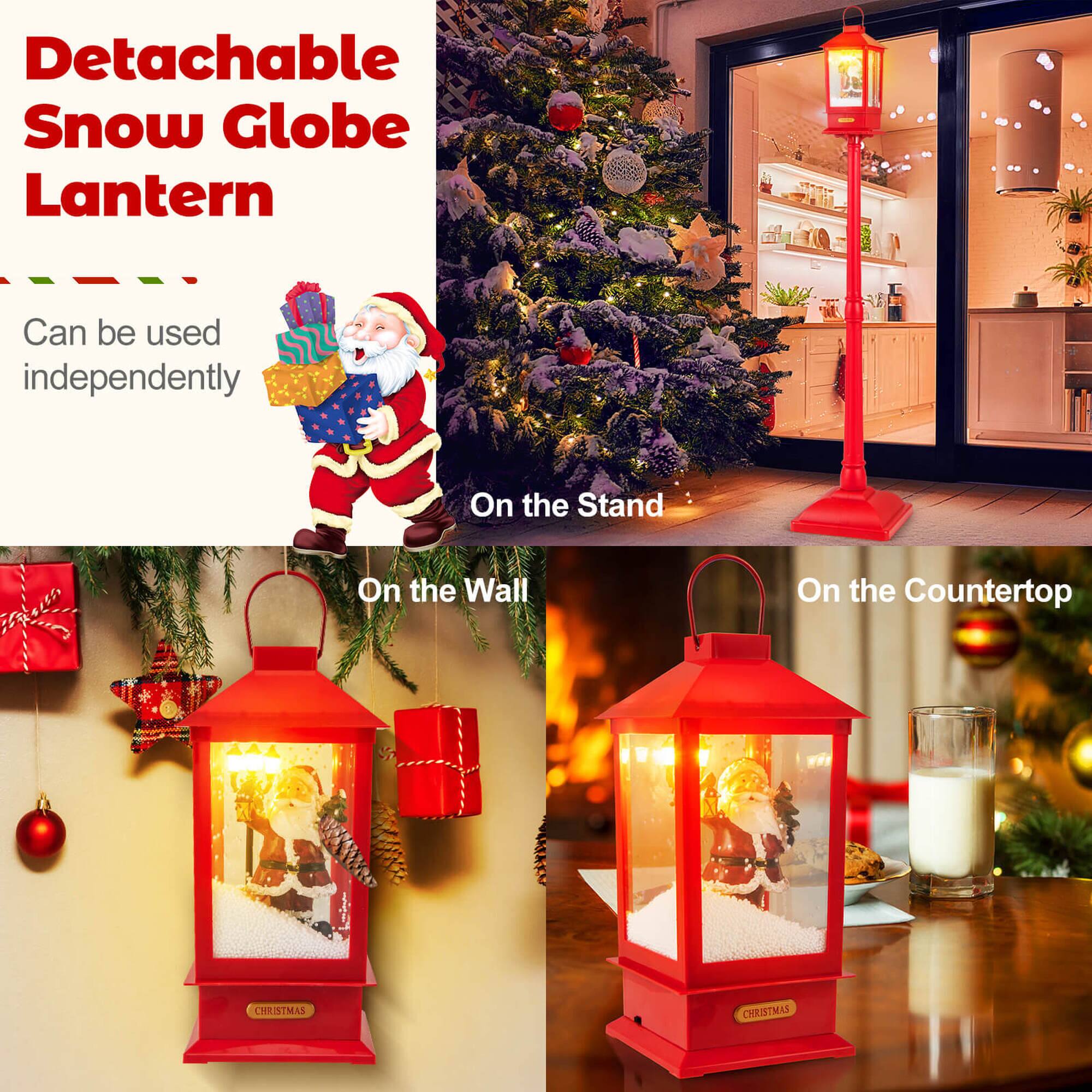 Detachable Snow Globe Lantern

Can be used independently

On the Stand

On the Wall

On the Countertop

CHRISTMAS
