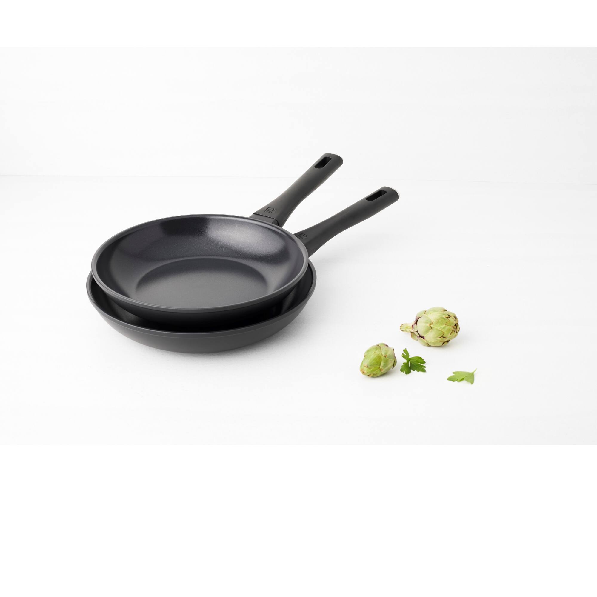 Alt View 5. ZWILLING - ZWILLING Madura Plus Ceramic 2-pc Aluminum Ceramic Nonstick Fry Pan Set - Black.