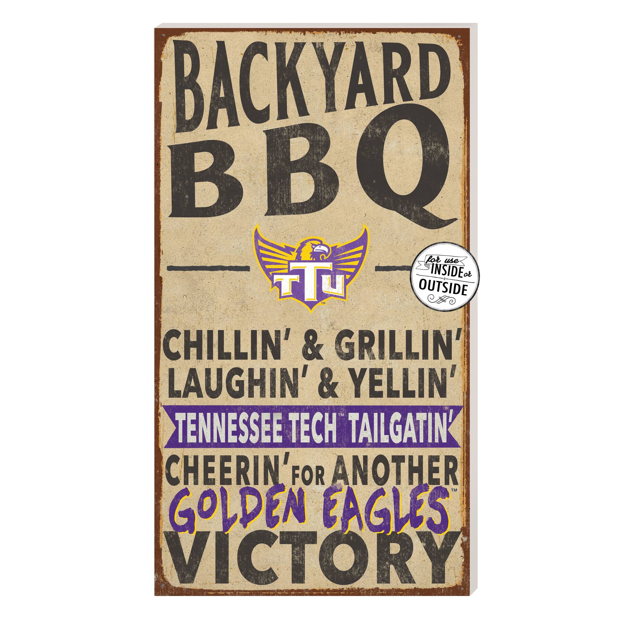 Brown Tennessee Tech Golden Eagles 11'' x 20'' Indoor/Outdoor BBQ Sign