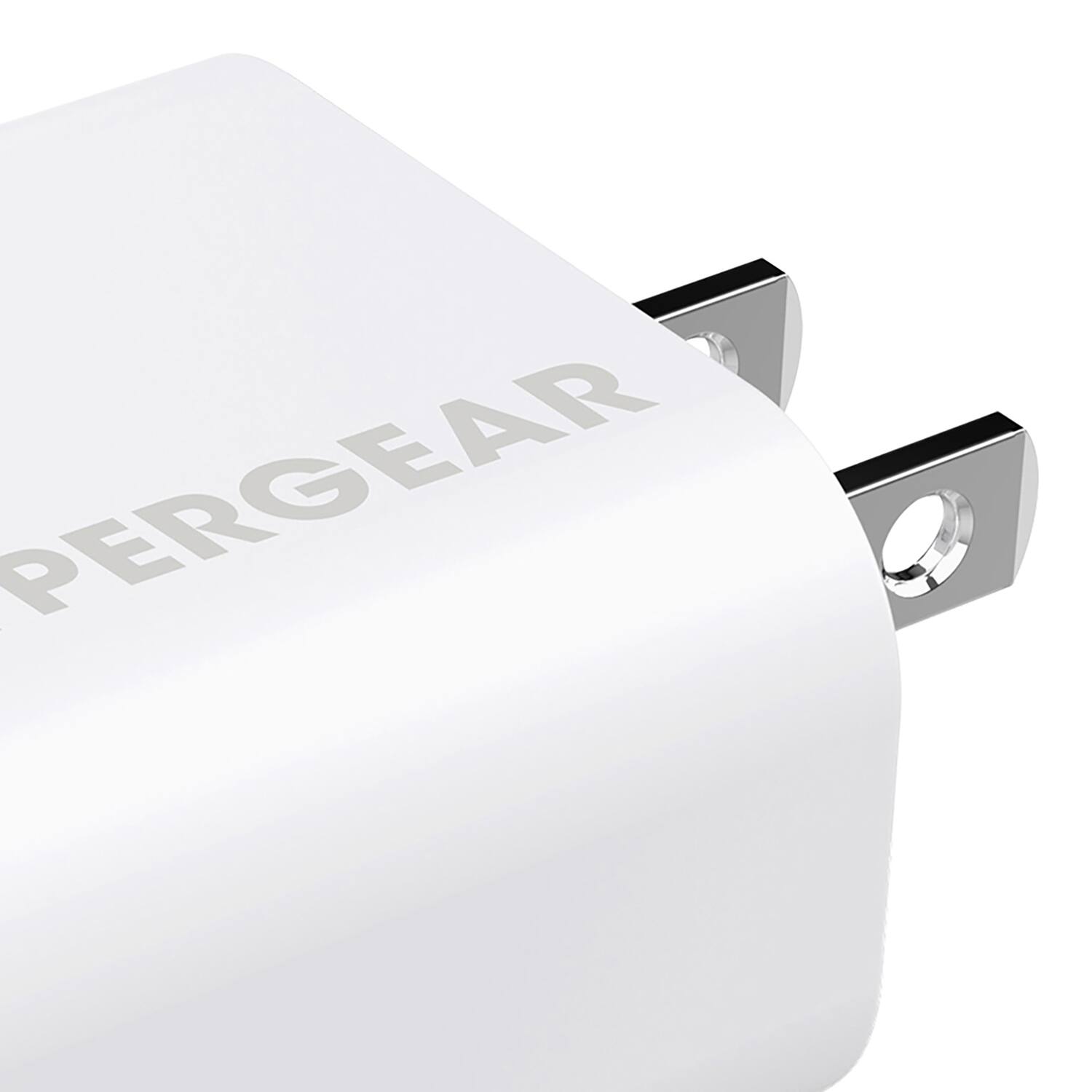 Left. HyperGear - Hypergear 15758 30-watt Usb-c Power Delivery Wall Charger With Pps - white.