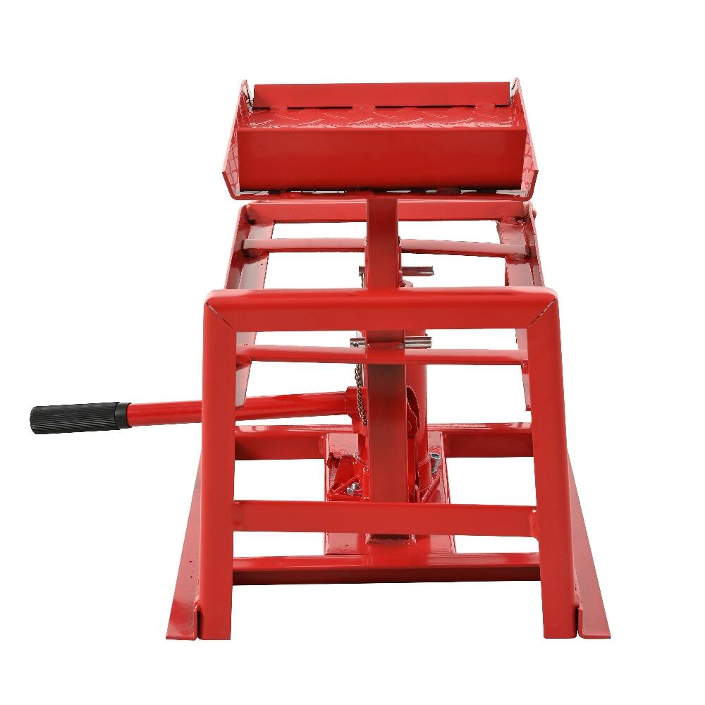 Alt View 7. Ropilly - Ropilly 5 Ton Hydraulic Car Ramps 10000 lb Truck Service Lift 2 Pack Red.