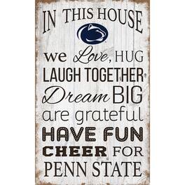 Fan Creations - Penn State Nittany Lions 11'' x 19'' Team In This House Sign - Multicolor