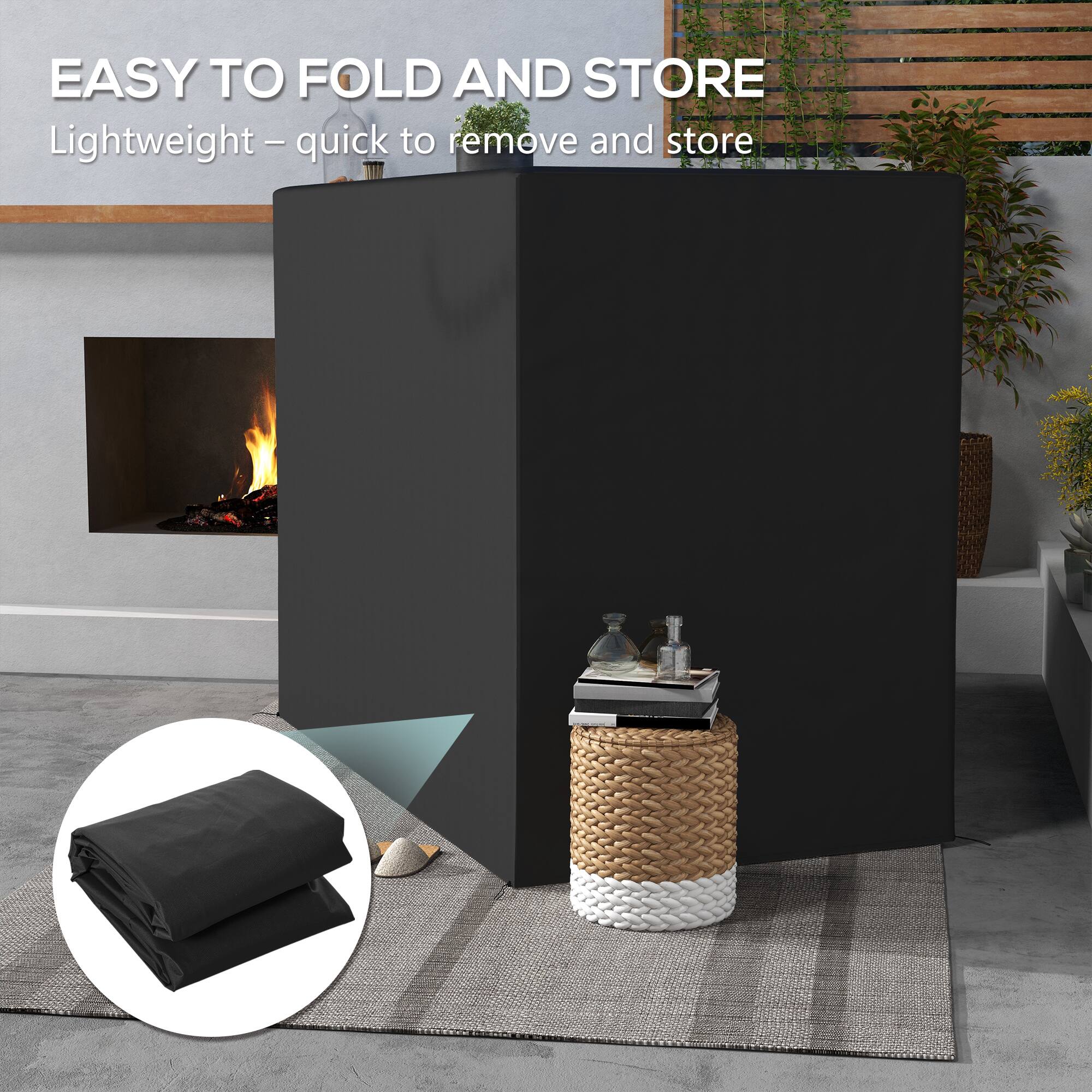 EASY TO FOLD AND STORE
Lightweight - quick to remove and store