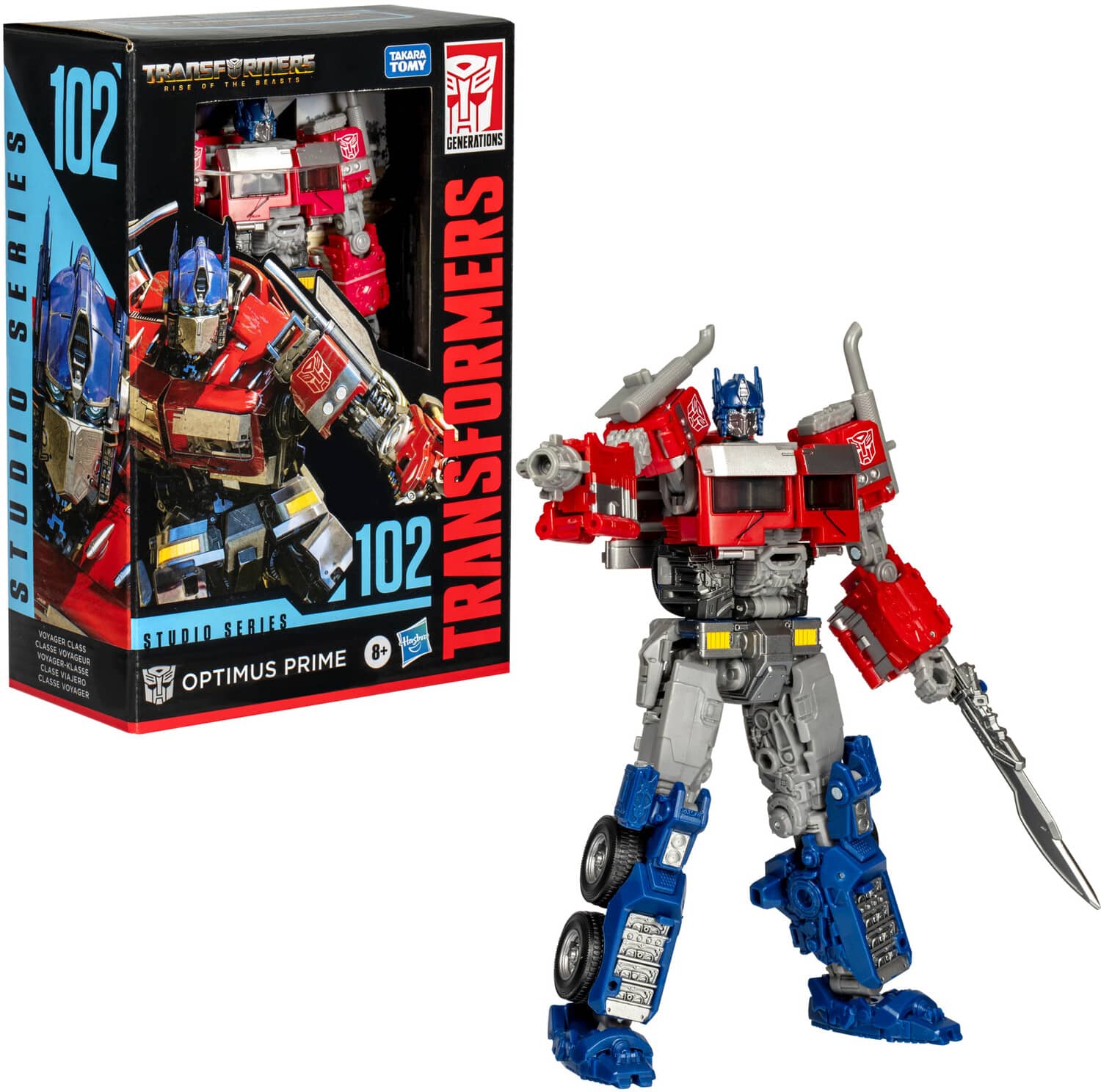 Hasbro - Collectibles - Transformers: Rise of the Beasts - Studio Series - 102, Voyager Class Optimus Prime - Multicolor