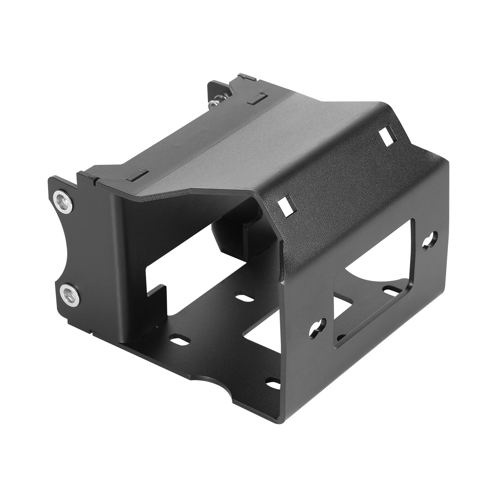 Alt View 5. VEVOR - Winch Mount, Winch Capacity of 2000-3600 lbs, Trailer Hitch Winch Mount for Select Polaris Sportsman Models - Black.