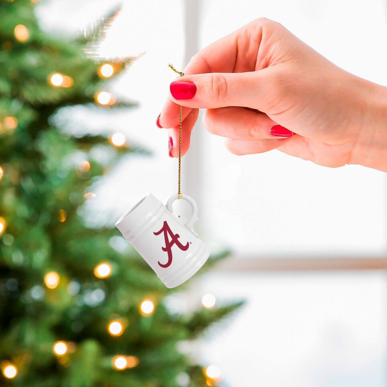 Alt View 1. Evergreen Enterprises - Alabama Crimson Tide Two-Pack 3" Mini Stein Ornament Set - Multicolor.