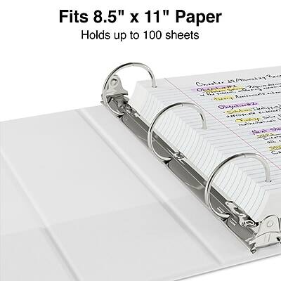 Fits 8.5" x 11" Paper  
Holds up to 100 sheets
