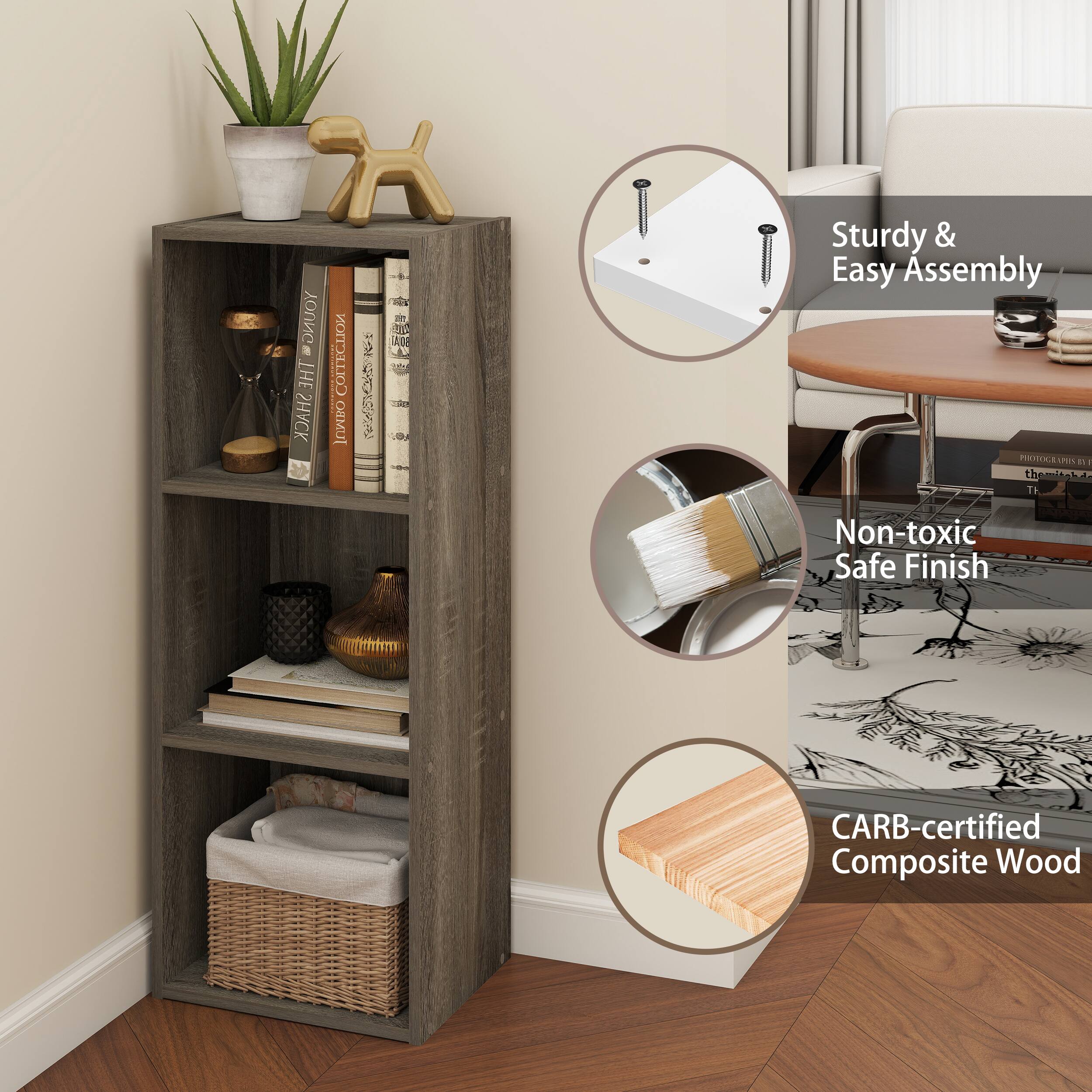 - Sturdy & Easy Assembly
- Non-toxic Safe Finish
- CARB-certified Composite Wood