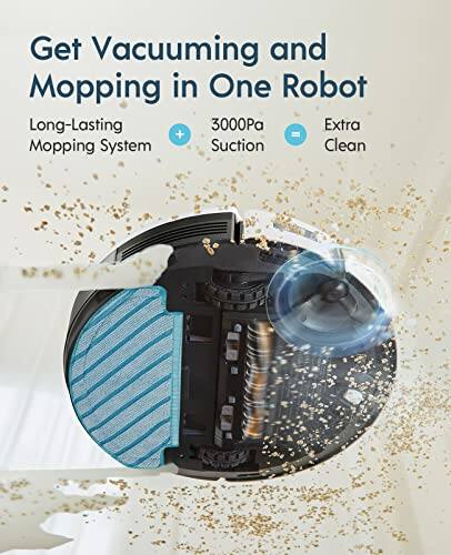 Get Vacuuming and Mopping in One Robot

- Long-Lasting Mopping System
- 3000Pa Suction
- Extra Clean