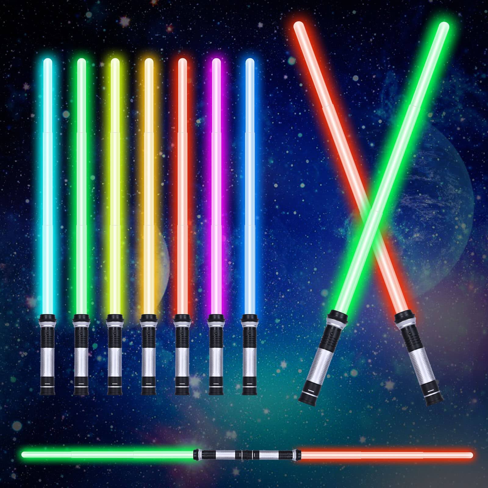 2 Pcs Light Up Saber