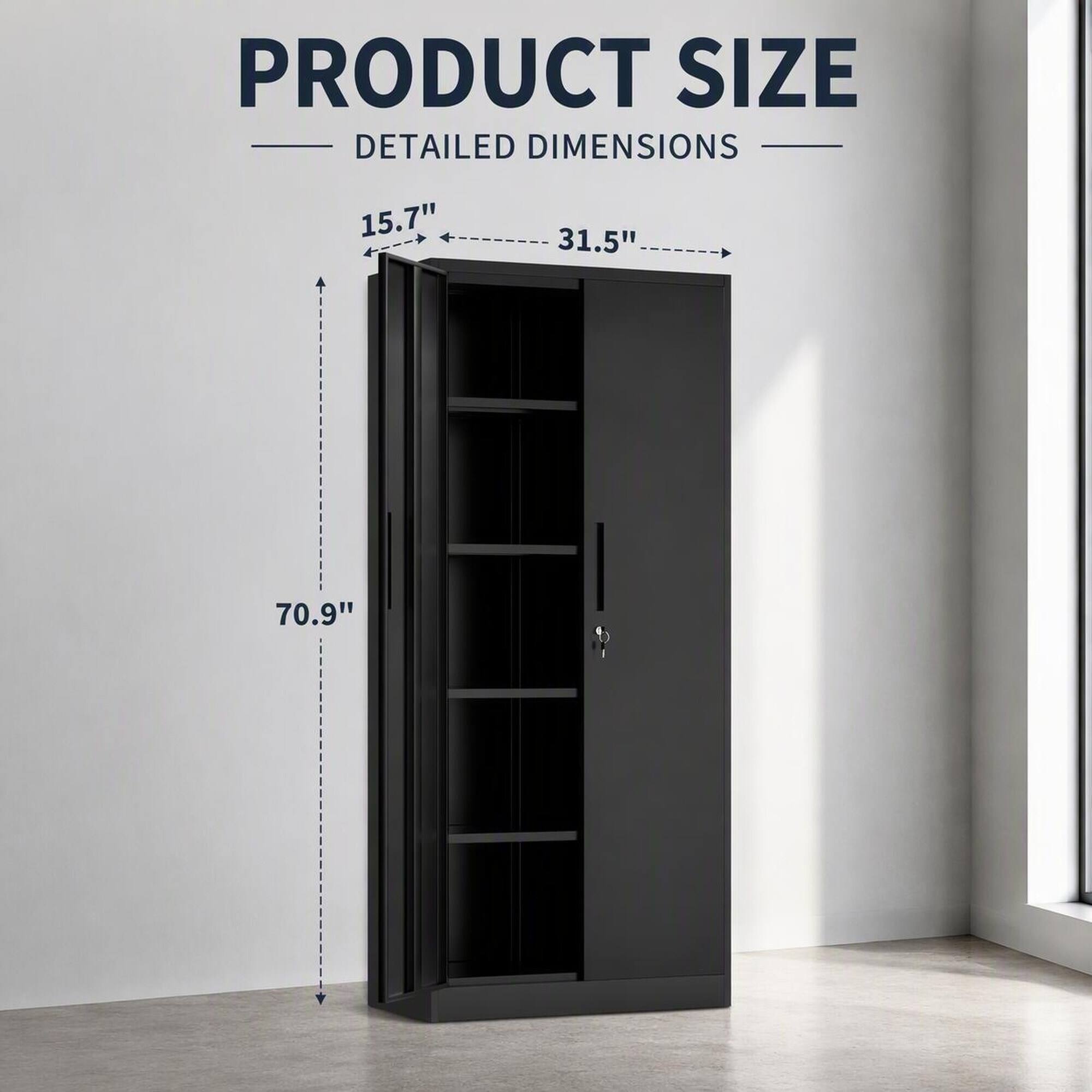 PRODUCT SIZE  
DETAILED DIMENSIONS  
15.7" x 31.5"  
70.9"