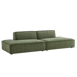 Restore 2-Piece Performance Fabric Upholstered Modular Loveseat by Modway - Foliage