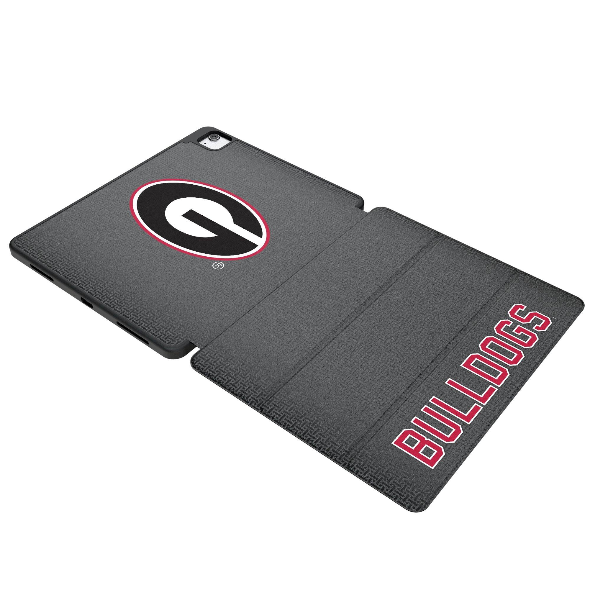 Front. Keyscaper - Georgia Bulldogs iPad Case - 4/5 Gen Air - Black.