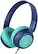 Left. Tronsmart - KH01C Wired Headphones for School Travel, Safe Volume Limited, Foldable Lightweight Over-Ear Headphones for PC/Tablet - Blue/Green.