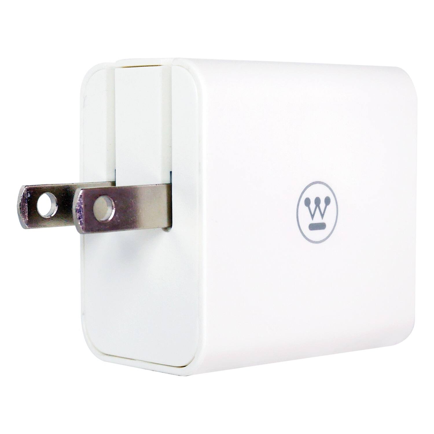 Alt View 3. Westinghouse - Ultra Compact USB PD Wall Charger - White.
