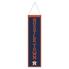WinCraft - Houston Astros 8" x 32" Slogan Wool Banner - Multicolor