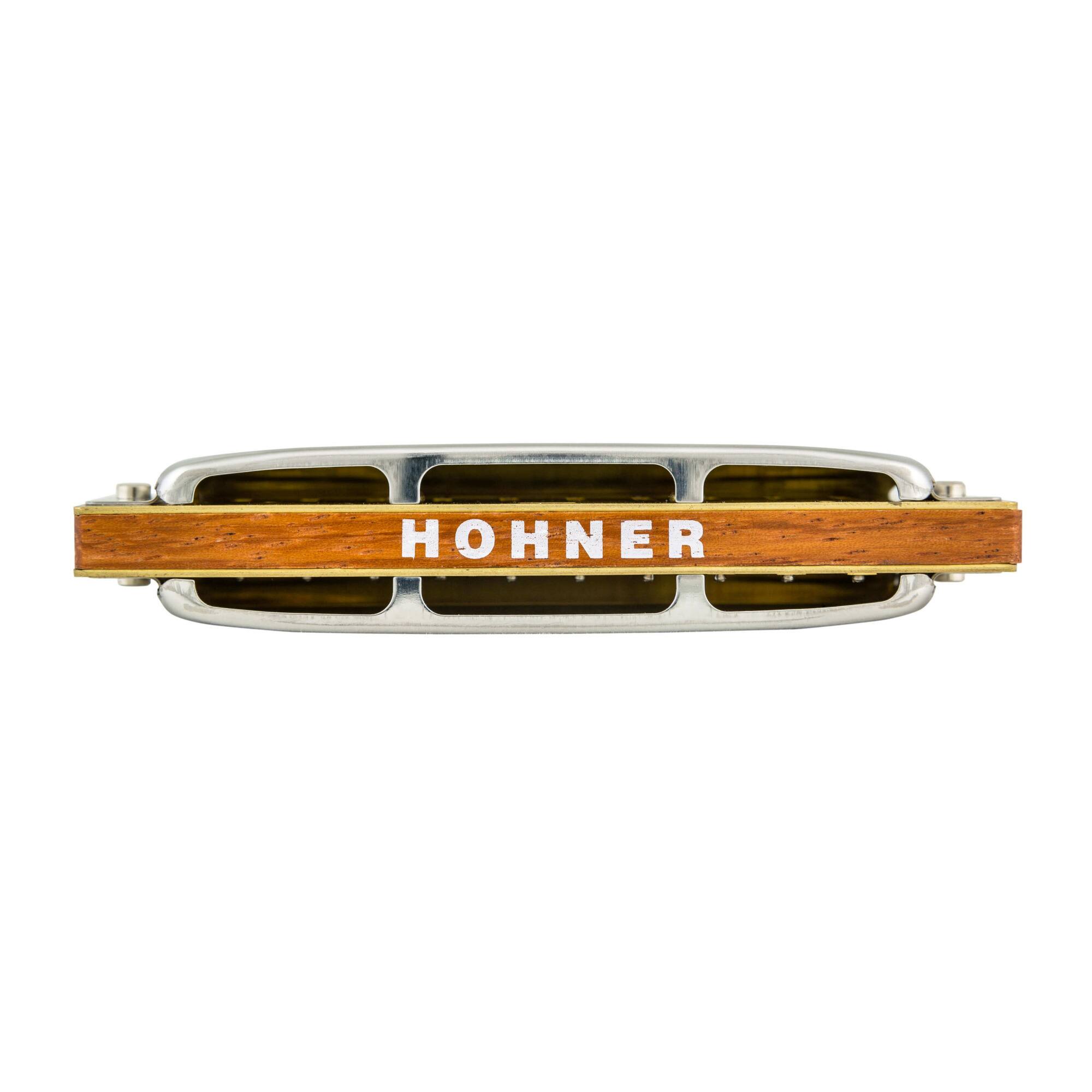 Back. Hohner - MS Series Blues Harp Bundle of 5 Harmonicas with C-7 Case BLHRP-5PK.