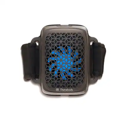Front. Therabody - RecoveryTherm Cube Instant Hot, Cold & Contrast Therapy For Targeted Pain Relief - Black.