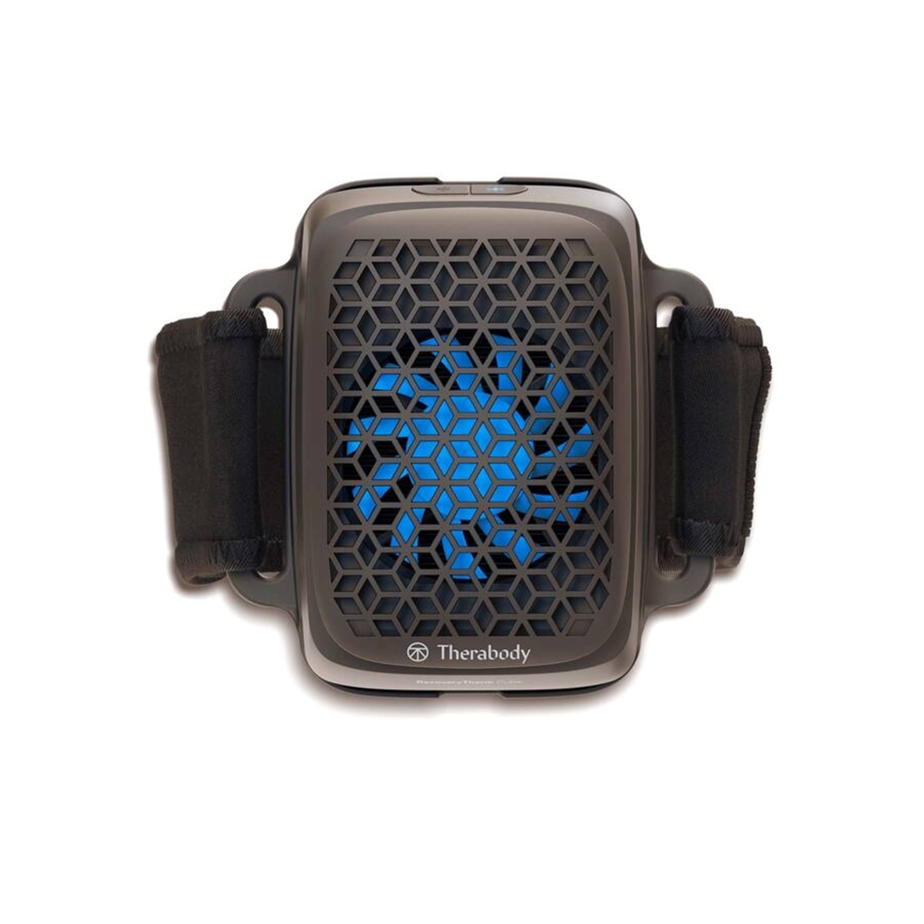 Front. Therabody - RecoveryTherm Cube Instant Hot, Cold & Contrast Therapy For Targeted Pain Relief - Black.
