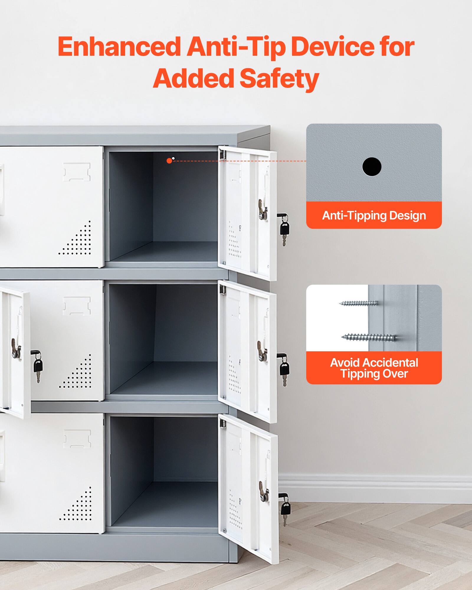 Enhanced Anti-Tip Device for Added Safety

Anti-Tipping Design

Avoid Accidental Tipping Over