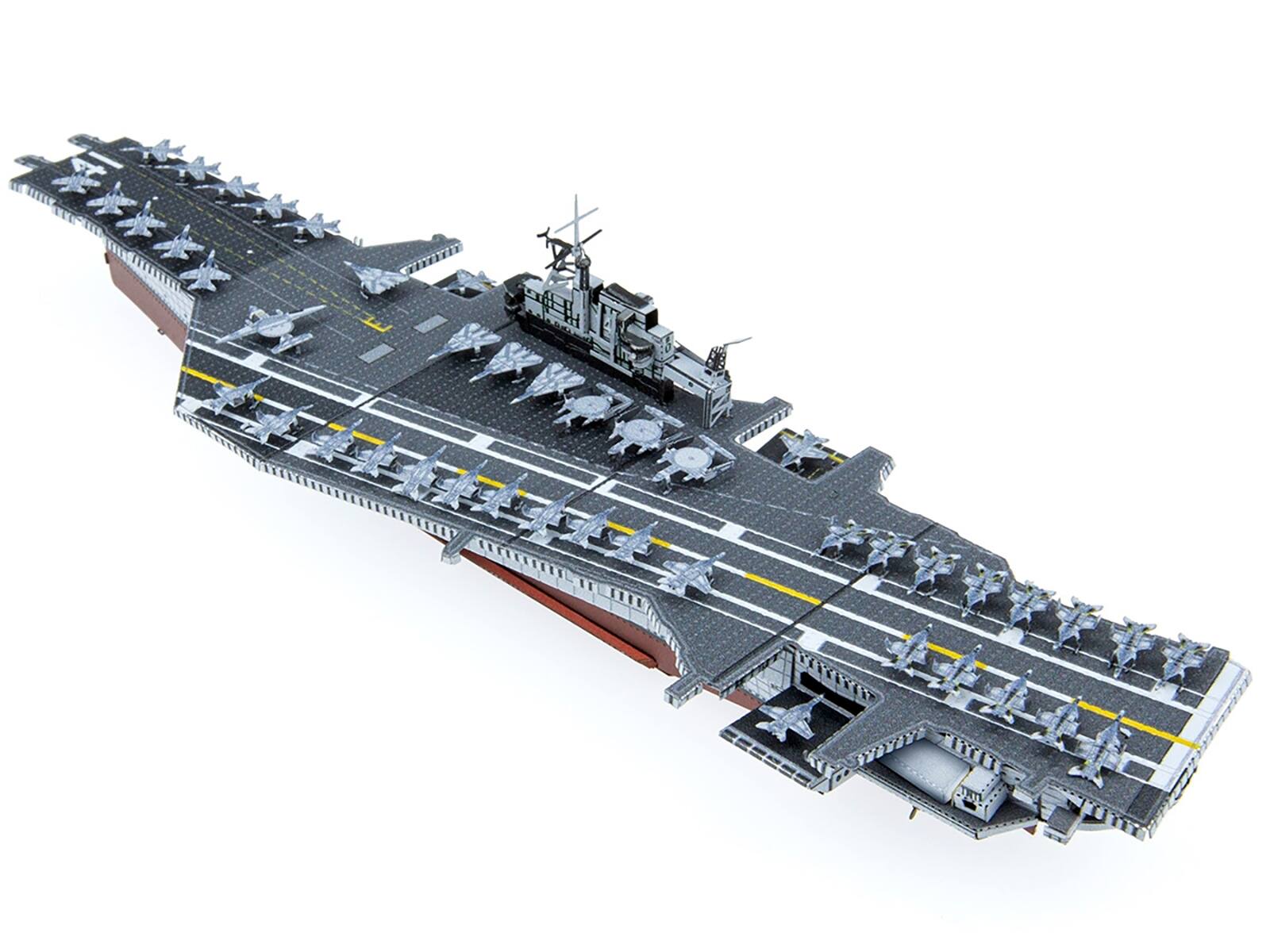 Alt View 2. Metal Earth - Model Kit USS Midway (CV-41) Aircraft Carrier (Challenging Difficulty) Steel Model Kit by Metal Earth.
