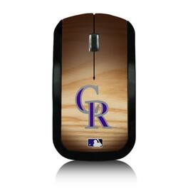 Keyscaper - Colorado Rockies Wood Print Wireless USB Mouse - Wireless - Multicolor